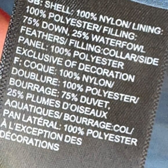 The North Face Down Quilted Puffer Vest Women's Size Large Feather 550 Blue - Picture 8 of 14